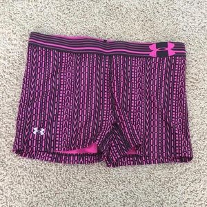 pink and black under armour spandex, never worn